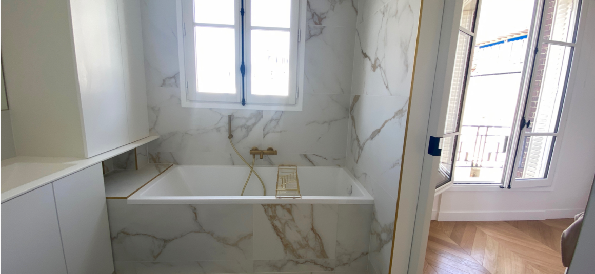 MEUBLÉ – EXCEPTIONNEL – 1ère LOCATION – RÉFECTION HAUT DE GAMME – 2 chambres – 98 m2 – Paris 6ème – Jardin du Luxembourg – Rue Boissonade – 3ème étage ascenseur – Loyer charges comprises : 4.300 euros (chauffage et eau chaude centrals inclus et Internet inclus)