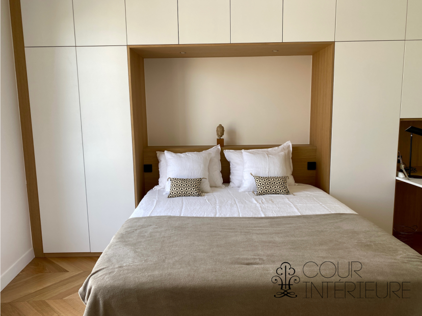 MEUBLÉ – EXCEPTIONNEL – 1ère LOCATION – RÉFECTION HAUT DE GAMME – 2 chambres – 98 m2 – Paris 6ème – Jardin du Luxembourg – Rue Boissonade – 3ème étage ascenseur – Loyer charges comprises : 4.300 euros (chauffage et eau chaude centrals inclus et Internet inclus)