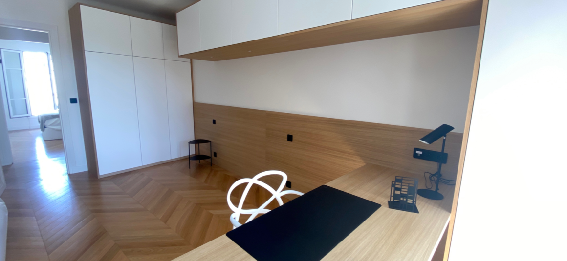MEUBLÉ – EXCEPTIONNEL – 1ère LOCATION – RÉFECTION HAUT DE GAMME – 2 chambres – 98 m2 – Paris 6ème – Jardin du Luxembourg – Rue Boissonade – 3ème étage ascenseur – Loyer charges comprises : 4.300 euros (chauffage et eau chaude centrals inclus et Internet inclus)