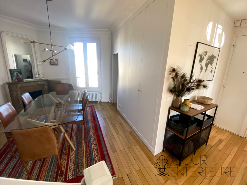 MEUBLÉ – Refait neuf standing – 3 chambres – PARIS 17ème – PONCELET/TERNES – 120 m2 au sol (96 m2 carrez) – Duplex en dernier étage (6e et 7e étage) avec ascenseur – Balcon  – Loyer charges comprises : 4.025 euros