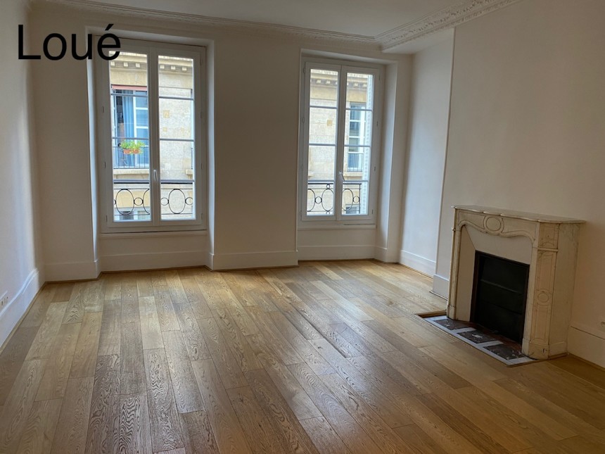 VIDE – 2 chambres – 74 m2 – Havre Caumartin – Paris 9e – 3e étage avec ascenseur – Loyer cc : 2.470 euros