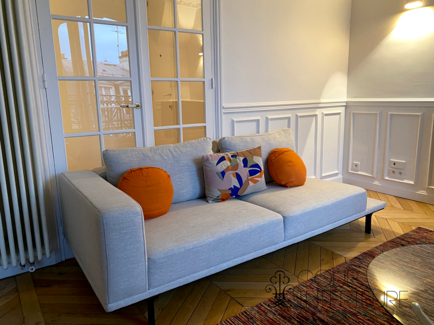 MEUBLÉ – Refait neuf standing – 3 chambres – PARIS 17ème – PONCELET/TERNES – 120 m2 au sol (96 m2 carrez) – Duplex en dernier étage (6e et 7e étage) avec ascenseur – Balcon  – Loyer charges comprises : 4.025 euros