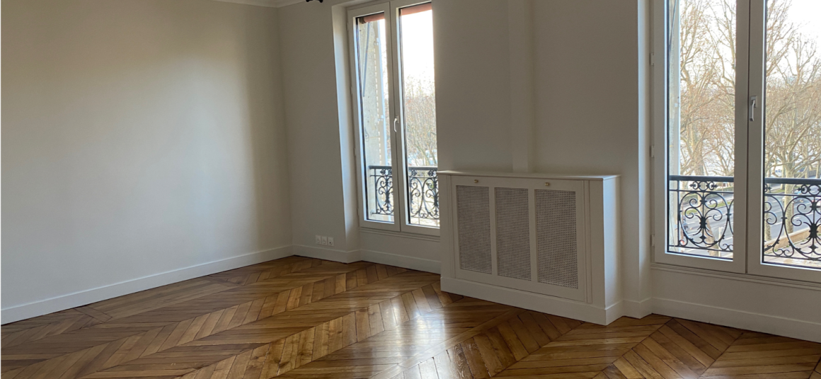 LOCATION VIDE – RÉFECTION TOTALE – VUE TOUR EIFFEL – 2 chambres – Paris 16ème – ALMA MARCEAU – 75 m2 – 4ème étage avec ascenseur – Loyer charges comprises : 3.000 € (dont 250 € provisions pour charges) PARKING dans l’impasse compris