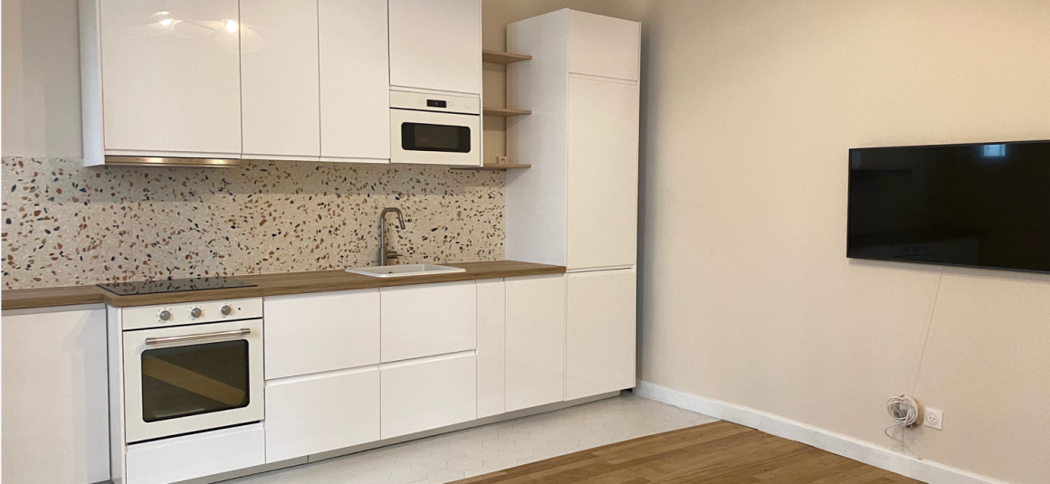 MEUBLÉ – 1 chambre – Centre Neuilly sur Seine – Rue Madeleine Michelis – €39 m2 – Rez de jardin – Loyer cc : 1.600