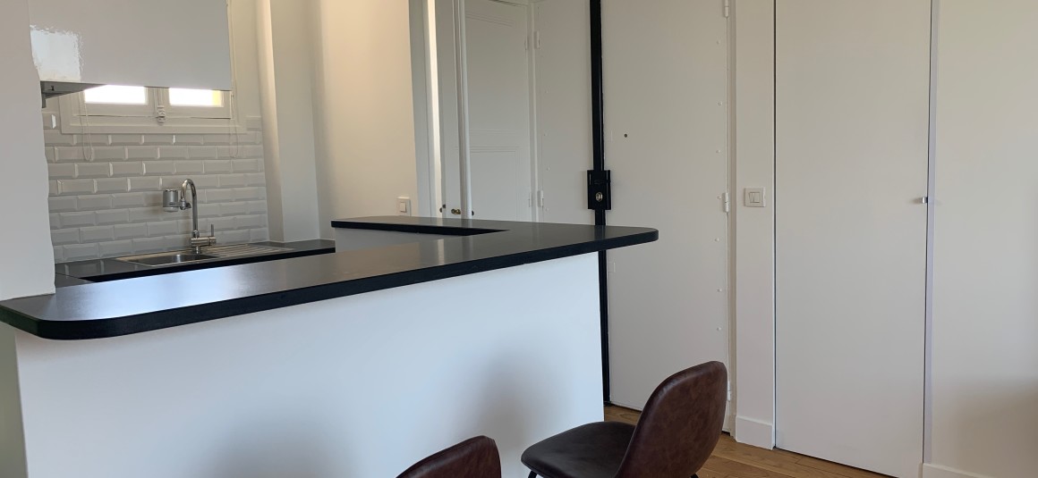 MEUBLÉ – 1 chambre – 35,57 m2 – Neuilly sur Seine – Rue Perronet – 6e étage avec ascenseur – Loyer charges comprises : 1.580 € (chauffage central)