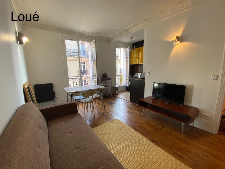 MEUBLÉ – 1 chambre – 35,1 m2 – Lamarck – Rue Simon Dereure – Paris 18ème – 4ème étage ascenseur – Loyer charges comprises : 1.400 € (Internet en sus)