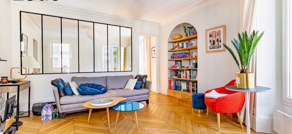 MEUBLÉ – 1 chambre – 3 pièces – Paris 17ème – 58 m2 – Coeur Village Batignolles – Rue Legendre – 3e étage avec ascenseur – Loyer charges comprises : 2.250 euros