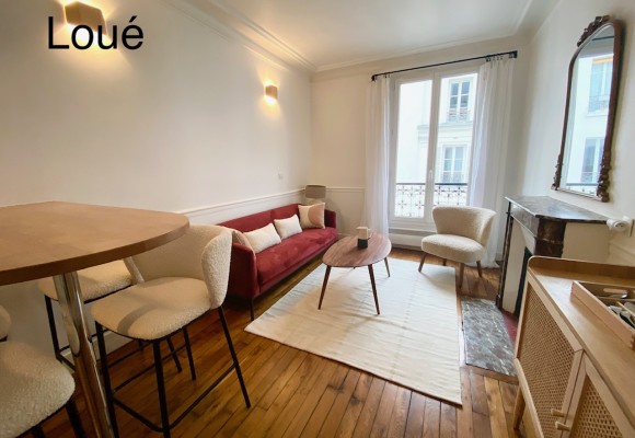 MEUBLÉ – 1 chambre – Paris 17ème – Batignolles – Rue Clairaut – 35 m2 – 4ème étage sans ascenseur – Loyer charges comprises : 1.400 euros