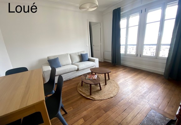 MEUBLÉ – 1 chambre – 39 m2 – Paris 17ème – Villiers / Malesherbes – Rue Jouffroy d’Abbas – 6ème et dernier étage avec ascenseur – Loyer charges comprises : 1.550 euros