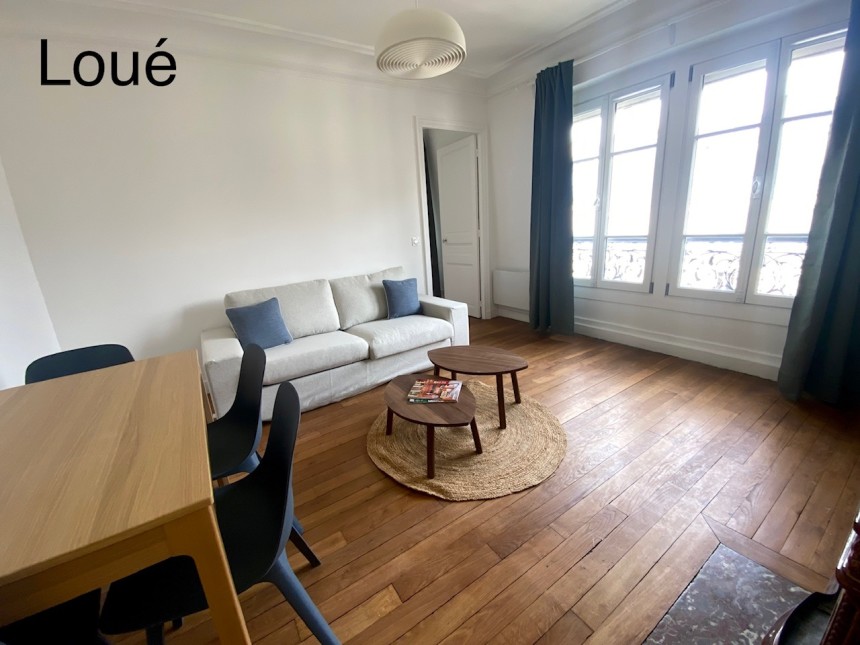 MEUBLÉ – 1 chambre – 39 m2 – Paris 17ème – Villiers / Malesherbes – Rue Jouffroy d’Abbas – 6ème et dernier étage avec ascenseur – Loyer charges comprises : 1.550 euros