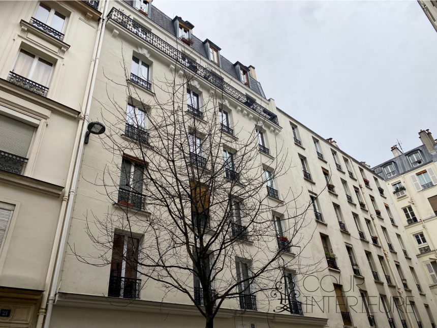 MEUBLÉ – 1 chambre – Paris 17ème – Batignolles – Rue Clairaut – 35 m2 – 4ème étage sans ascenseur – Loyer charges comprises : 1.400 euros