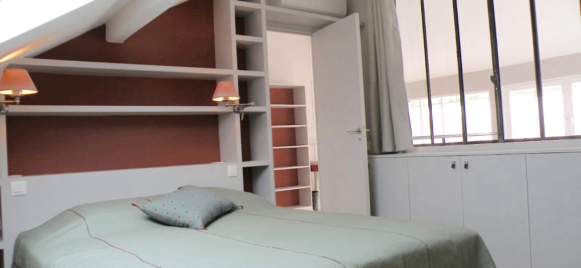 MEUBLÉ- Atelier d’artiste 2 chambres + bureau – 80 m2 – Paris 16ème – Rue Lauriston – Métro : Etoile – 4ème et dernier étage ascenseur – Loyer charges comprises : 3.000 euros