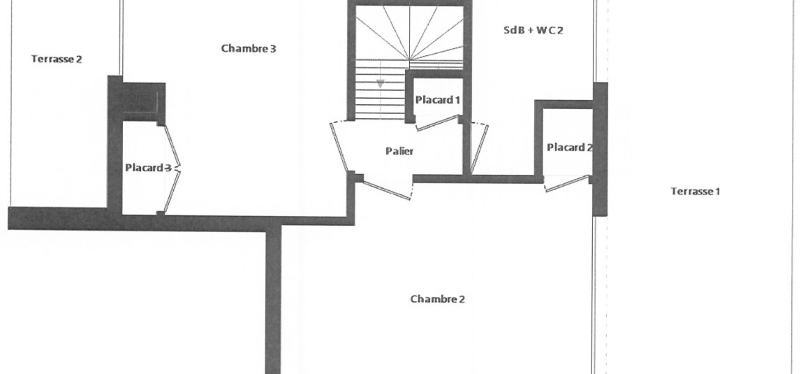 MEUBLÉ – Duplex 3 chambres de 90 m2 + Terrasse environ 26 m2 – Paris 15ème – Rue Théodore Deck – 5ème et dernier étage ascenseur – Loyer charges comprises : 3.246 €