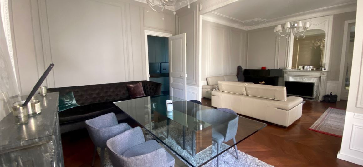 MEUBLÉ – 3 chambres – Avenue Malakoff – PARIS 16ème – 150 m2 – 4ème étage avec ascenseur – Loyer charges comprises : 5.900 euros