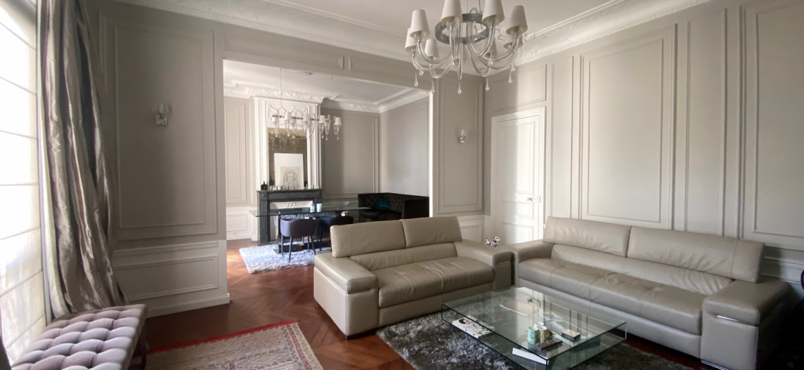 MEUBLÉ – 3 chambres – Avenue Malakoff – PARIS 16ème – 150 m2 – 4ème étage avec ascenseur – Loyer charges comprises : 5.900 euros