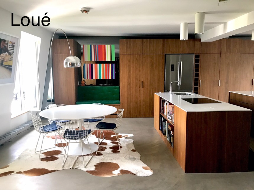 MEUBLÉ – Penthouse – 2 chambres – 127 m2 + Terrasse 29 m2 – Paris 1er Village du Louvre – 5ème étage ascenseur –  Loyer charges comprises : 5.950 euros