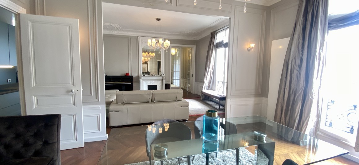MEUBLÉ – 3 chambres – Avenue Malakoff – PARIS 16ème – 150 m2 – 4ème étage avec ascenseur – Loyer charges comprises : 5.900 euros
