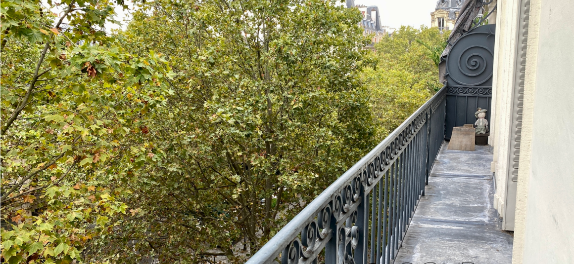 VIDE – Exceptionnel Haut Standing  – 2 chambres – Place Saint Michel – PARIS 6ème – 92 m2 – Balcon filant – 4ème étage avec ascenseur – Loyer charges comprises : 3.700 euros