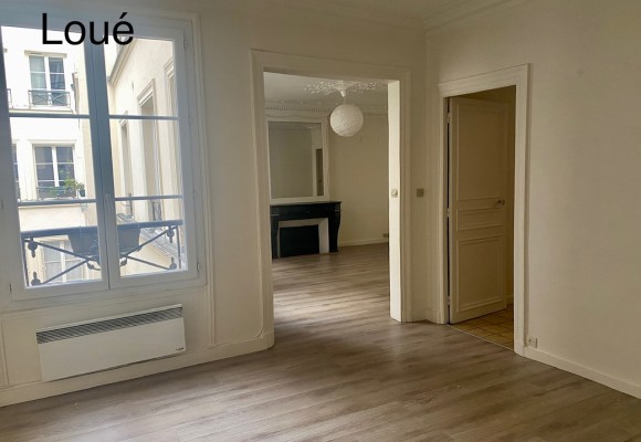 VIDE – 2 chambres – 85 m2 – Paris 9ème – Square Montholon – 3ème  étage avec ascenseur – Loyer charges comprises : 2.441 euros