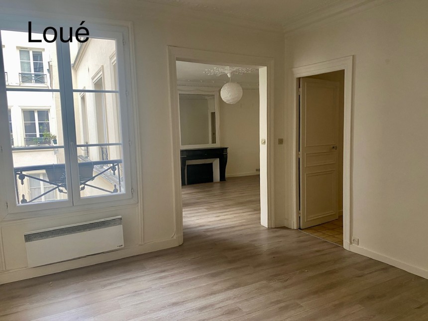 VIDE – 2 chambres – 85 m2 – Paris 9ème – Square Montholon – 3ème  étage avec ascenseur – Loyer charges comprises : 2.441 euros