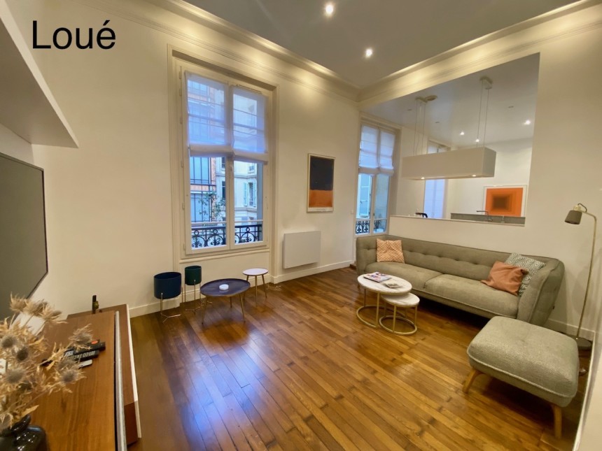 MEUBLÉ – 3 chambres (2 chambres + 1 bureau / chambre d’amis) – 77 m2 – Avenue Foch / Bld Flandrin / Porte Dauphine –  Paris 16ème – 1er étage ascenseur –  Loyer charges comprises : 3.100 €