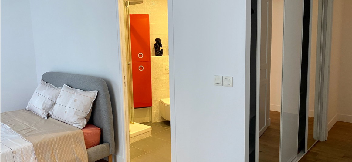 MEUBLÉ – 2 chambres – 104 m2 – Paris 8ème – Rue Jean Mermoz – 3ème étage ascenseur –  Loyer charges comprises : 4.150 euros