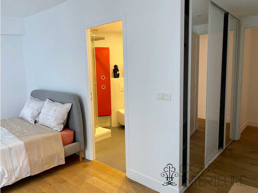 MEUBLÉ – 2 chambres – 104 m2 – Paris 8ème – Rue Jean Mermoz – 3ème étage ascenseur –  Loyer charges comprises : 4.150 euros