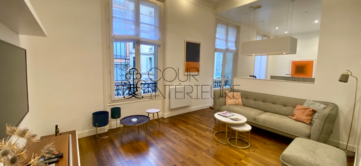 MEUBLÉ – 3 chambres (2 chambres + 1 bureau / chambre d’amis) – 77 m2 – Avenue Foch / Bld Flandrin / Porte Dauphine –  Paris 16ème – 1er étage ascenseur –  Loyer charges comprises : 3.100 €