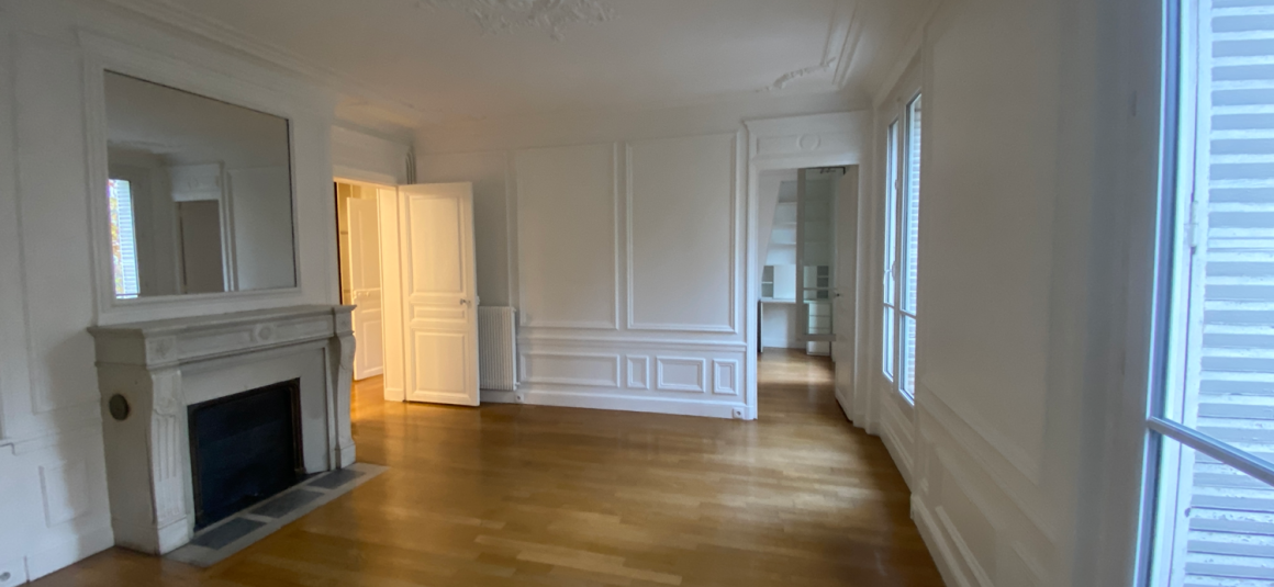 VIDE – 2 chambres – 71 m2 – Paris 17ème – Bld Pereire / quartier Wagram Levis – 2ème étage ascenseur – Loyer charges comprises : 2.542 euros