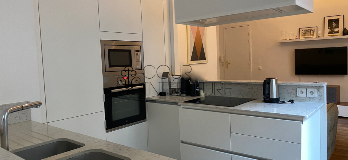 MEUBLÉ – 3 chambres (2 chambres + 1 bureau / chambre d’amis) – 77 m2 – Avenue Foch / Bld Flandrin / Porte Dauphine –  Paris 16ème – 1er étage ascenseur –  Loyer charges comprises : 3.100 €