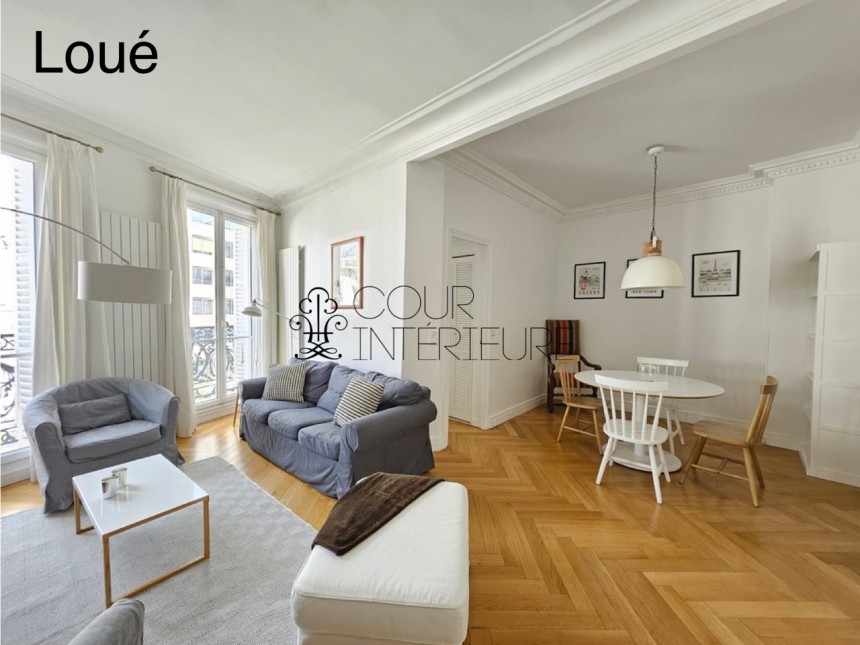 2 chambres + 1 bureau – 86 m2 – Paris 8ème (limite 17ème) – Ternes / rue Saint Honoré – 3ème étage avec ascenseur – Loyer charges comprises : 3.200 euros