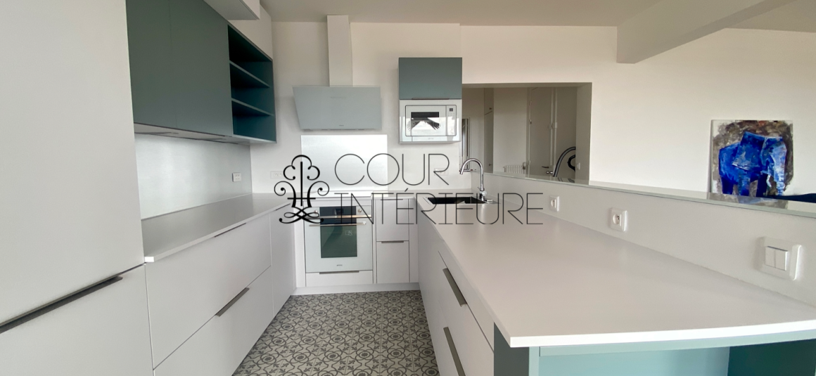 MEUBLÉ – 3 chambres – Paris 16ème – PASSY – 100 m2 – 9ème étage ascenseur + Balcon filant – VUE TOUR EIFFEL – Loyer charges comprises : 4.540 euros (poss. parking sous-sol en sus)