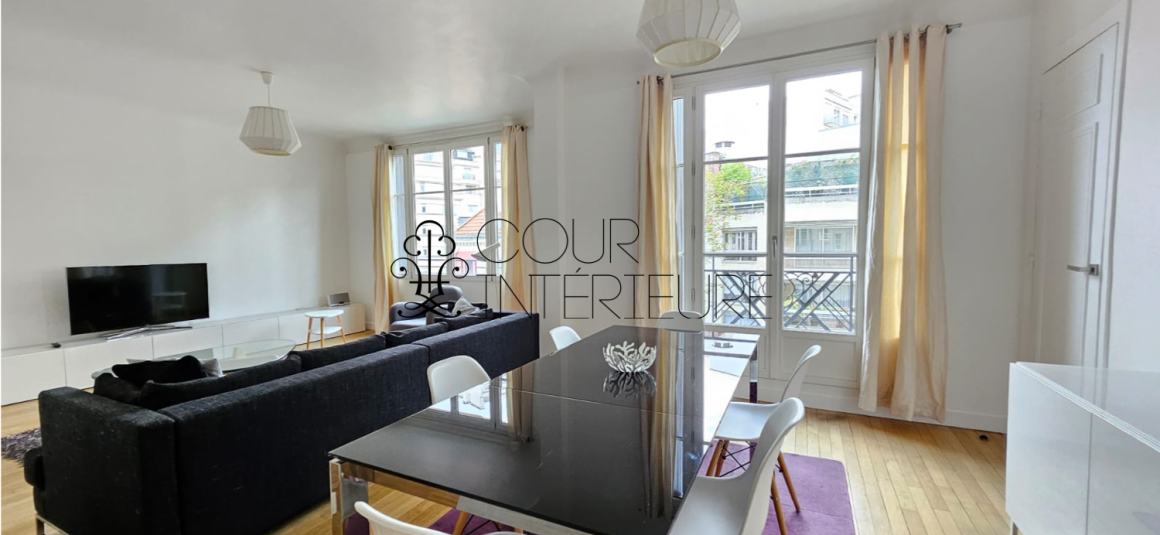 MEUBLÉ – 3 chambres – Paris 17ème –  Wagram – 120 m2 – 4ème étage avec ascenseur – Loyer charges comprises : 4.490 € charges comprises (chauf. inclus)