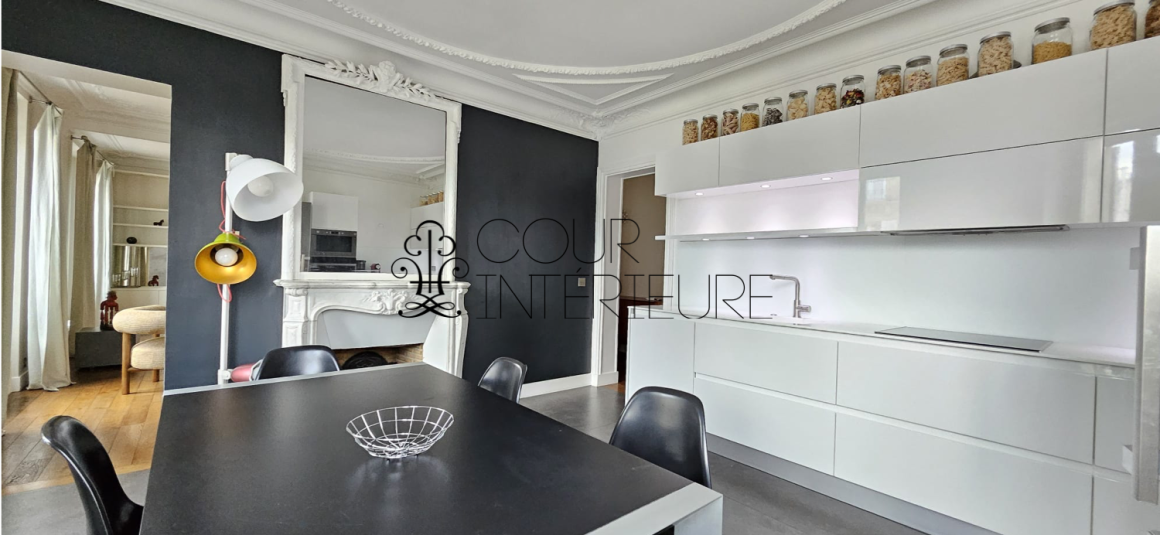 MEUBLÉ – 2 chambres – 96 m2 – Paris 8ème (limite 17ème) – VILLIERS – Rue Constantinople – Quartier Villiers / rue de Levis – 4ème étage ascenseur – Loyer charges comprises : 3.650 euros