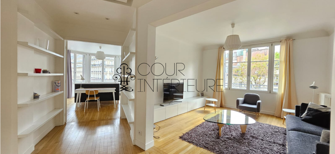 MEUBLÉ – 3 chambres – Paris 17ème –  Wagram – 120 m2 – 4ème étage avec ascenseur – Loyer charges comprises : 4.490 € charges comprises (chauf. inclus)