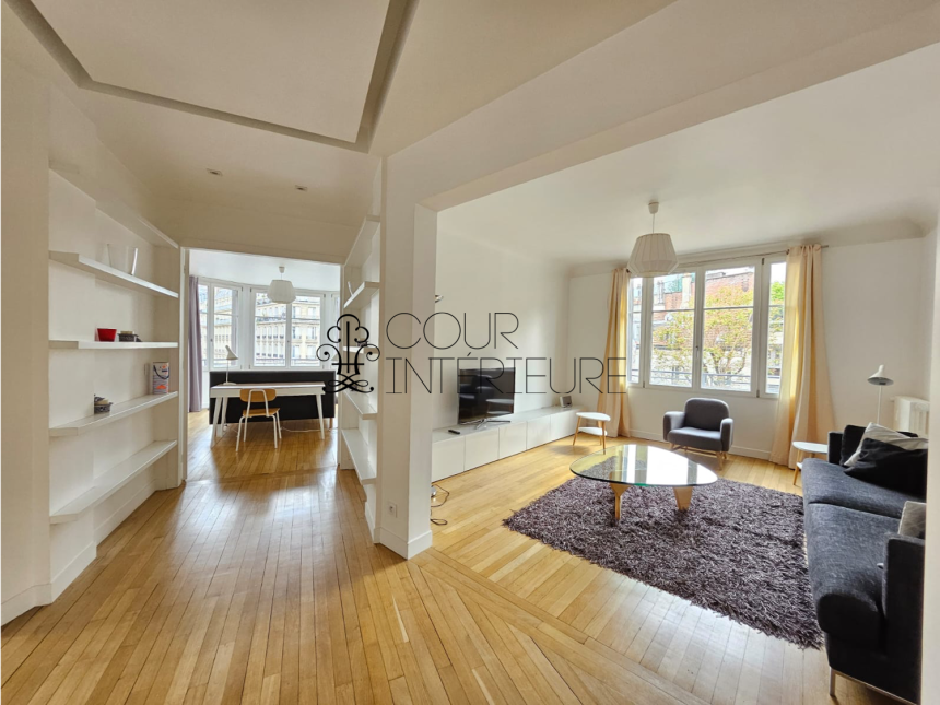 MEUBLÉ – 3 chambres – Paris 17ème –  Wagram – 120 m2 – 4ème étage avec ascenseur – Loyer charges comprises : 4.490 € charges comprises (chauf. inclus)