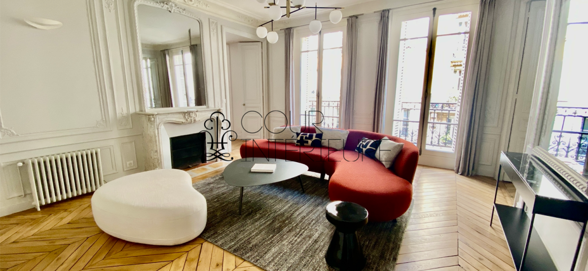 MEUBLÉ – 3 chambres – Paris 9ème – 126 m2 avec balcon filant –  Trudaine / Maubeuge – 2ème étage avec ascenseur –  Loyer charges comprises : 4.300 euros