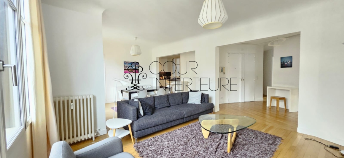 MEUBLÉ – 3 chambres – Paris 17ème –  Wagram – 120 m2 – 4ème étage avec ascenseur – Loyer charges comprises : 4.490 € charges comprises (chauf. inclus)