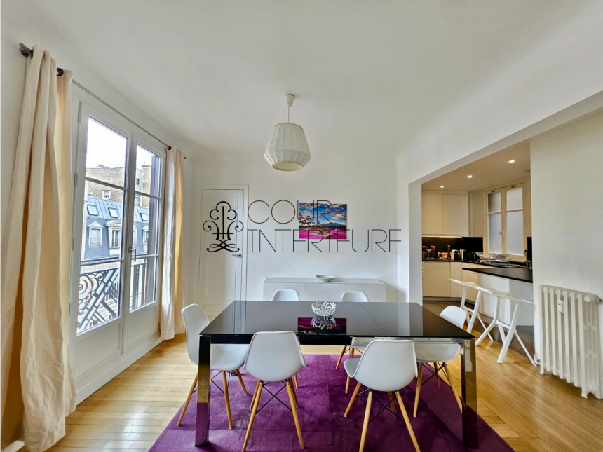 MEUBLÉ – 3 chambres – Paris 17ème –  Wagram – 120 m2 – 4ème étage avec ascenseur – Loyer charges comprises : 4.490 € charges comprises (chauf. inclus)