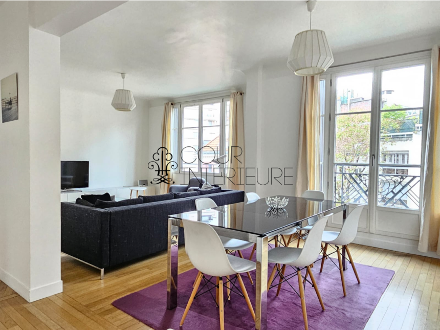 MEUBLÉ – 3 chambres – Paris 17ème –  Wagram – 120 m2 – 4ème étage avec ascenseur – Loyer charges comprises : 4.490 € charges comprises (chauf. inclus)