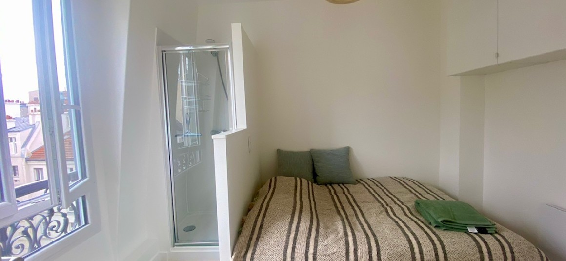 MEUBLÉ – Studio – 17ème – Wagram / Levis – Rue Jouffroy d’Abbans – 6ème et dernier étage ascenseur – Loyer charges comprises : 800 euros