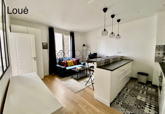 MEUBLÉ – 1 chambre – 31 m2 – Paris 17ème – Rue Débarcadère – 3ème étage ascenseur – Loyer charges comprises : 1.500 euros