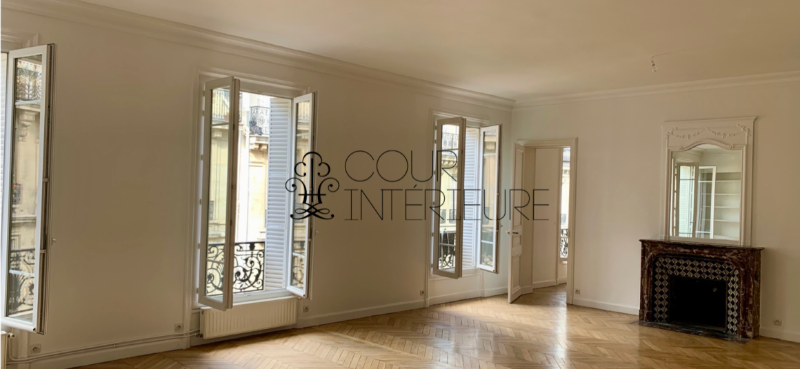 VIDE – 3 chambres – 151 m2 – Proche Monceau / Ternes – Paris 8ème (limite Paris 17ème) – 4ème étage avec ascenseur – Loyer charges comprises : 4.555 €