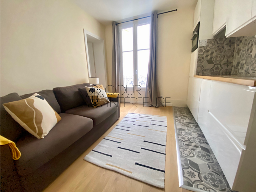 MEUBLÉ – 1 chambre – 29 m2 – Paris 14ème – Avenue du Maine – 2ème sans ascenseur – Loyer charges comprises : 1.350 euros