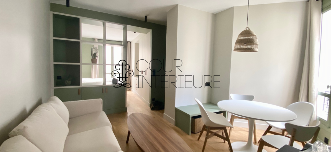 MEUBLÉ – 1 chambre – MARAIS – Paris 3ème  – Rue de Montmorency – 35 m2 – 2e étage sans ascenseur – Loyer charges comprises : 1.800 €