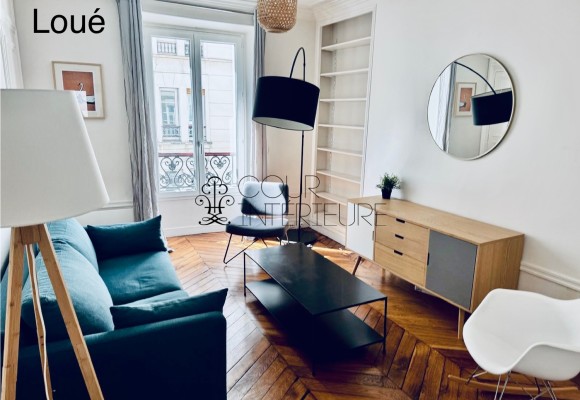 MEUBLÉ – 1 chambre – Paris 17ème – 44 m2 – Coeur Village Batignolles – 2ème sans ascenseur – Loyer charges comprises : 1.850 euros