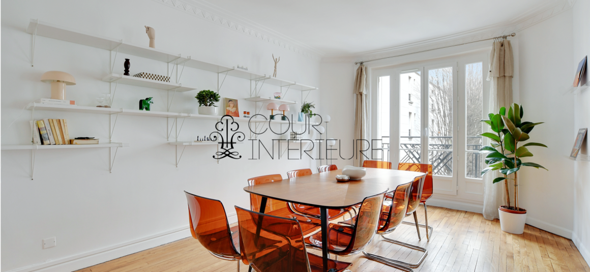 MEUBLÉ – Rénovation totale de standing – 2 grandes chambres – 97 m2 – Paris 18ème – Rue Lamarck – 3ème étage ascenseur – Loyer charges comprises : 3.850 euros (chauffage collectif)
