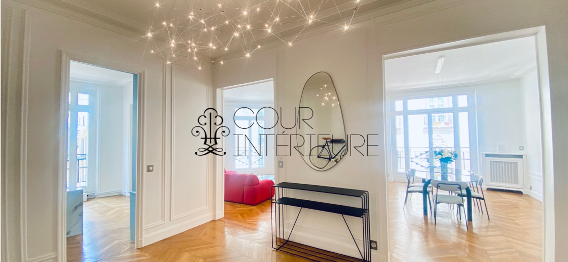 MEUBLÉ – 5 chambres – Paris 16ème – 220 m2 – Rue Cortambert – 3ème étage avec ascenseur – Loyer charges comprises : 9.500 euros (chauffage collectif)