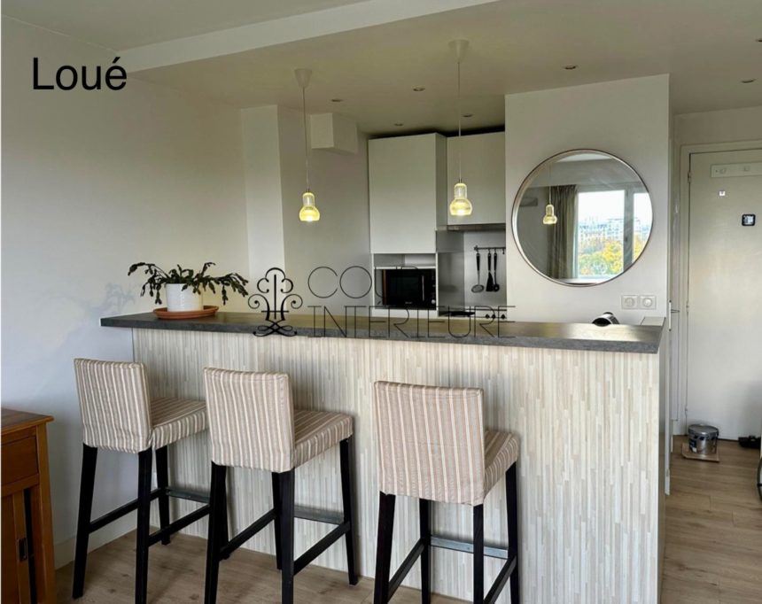 MEUBLÉ – 1 chambre – Paris 14ème – Bld Edgar Quinet – 35 m2 – 8ème étage ascenseur – Loyer charges comprises : 1.400 euros