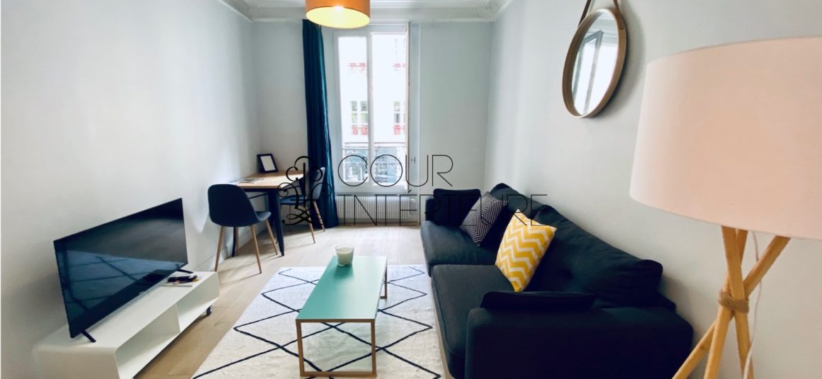 MEUBLÉ – 1 chambre – Paris 17ème – Quartier Poncelet – Rue Saussier Leroy – 31 m2 – 1er étage sans ascenseur – Loyer charges comprises : 1.460 €